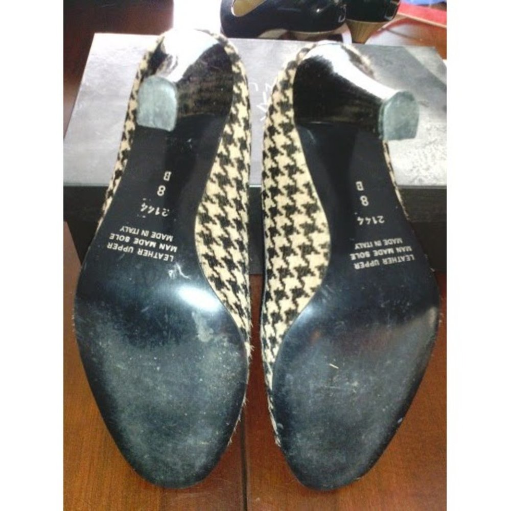 Made In Italy Haircalf Leather Pumps 8. Worn Fewer Than Five Times. Tts View 2
